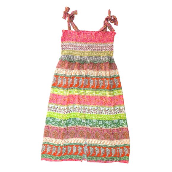 MAISON TARA Size 24W Floral Paisley Dress with Stretch Top and Sheer Bottom - Picture 1 of 4